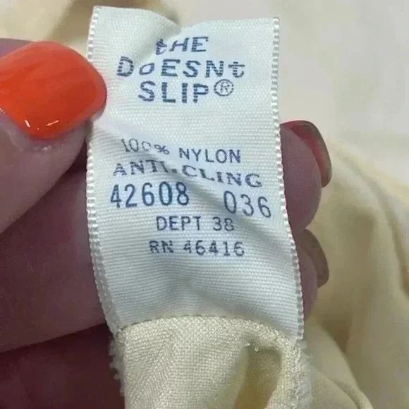 Sears Vintage Formal Length "the doesnt slip" dress Size 36 - Picture 6 of 8